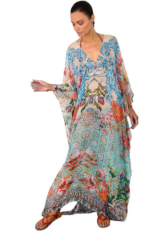 Coachella - Eiffel Maxi Poncho Kaftan