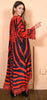 Regal Zebra - Long Curved Robe