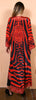 Regal Zebra - Long Curved Robe