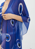 Evil Eye / Blue - Side Drape Kaftan