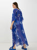 Evil Eye / Blue - Side Drape Kaftan