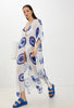Evil Eye / White - Side Drape Kaftan