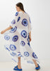 Evil Eye / White - Side Drape Kaftan