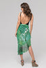Tropical Palm - Wrap Ruffle Skirt