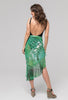 Tropical Palm - Wrap Ruffle Skirt