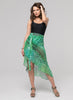 Tropical Palm - Wrap Ruffle Skirt