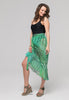 Tropical Palm - Wrap Ruffle Skirt