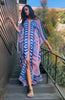 Liberty Art Deco - Slit Maxi Poncho