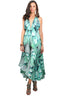 Green Feather - Maxi Dress