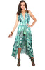 Green Feather - Maxi Dress