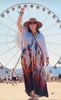Coachella - Eiffel Maxi Poncho Kaftan