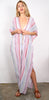 Boho Stripe - Long Open Kaftan
