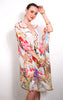 Rococo / White - Short Maxi Kaftan