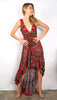 Leopard Rose - High Low Ruffle Dress
