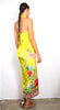 Yellow Blossom - Long Sarong Dress