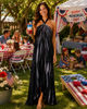 Glam Dress - Black Silk