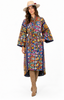 Embroidered Gypset Coat - Navy