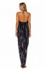 Tie Dye Silk Vacation Dress - Black