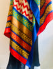 Mid Length Silk Maxi Kaftan - Nautical