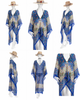 Knee Length High Low Open Front Silk Kaftan