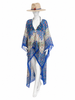 Knee Length High Low Open Front Silk Kaftan