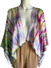 Tie Dye Cropped Silk Topper - Multi