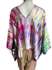Tie Dye Cropped Silk Topper - Multi