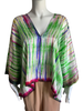 Tie Dye Cropped Silk Top - Multi