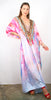 Pastel Feather - Lace Up Kaftan