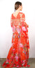 China Rose  - Side Drape Kaftan