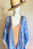 Knee Length Open Front Silk Ikat Kaftan