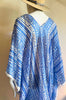 Knee Length Open Front Silk Ikat Kaftan