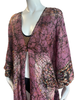 Knee Length High Low Open Silk Kaftan