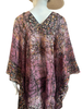 Knee Length High Low Open Silk Kaftan