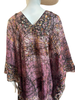 Knee Length High Low Open Silk Kaftan