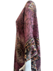 Knee Length High Low Open Silk Kaftan