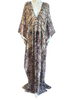 Long V-Neck Cover Up Kaftan - Batik