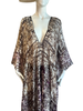 Long V-Neck Cover Up Kaftan - Batik