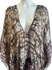 Long V-Neck Cover Up Kaftan - Batik