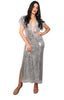 Sequin - V neck Dress