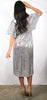 Sequin - Knee length Robe Dress