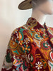Embroidered Gypset Coat - Brick Red