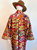 Embroidered Gypset Coat - Brick Red