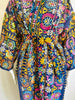 Embroidered Gypset Coat - Navy