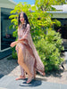 Floor Long Open Front Silk Kaftan