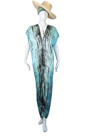 Narrow Caftan Dress with Slit