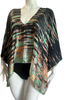 Tie Dye Cropped Silk Top - Forest