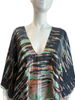 Tie Dye Cropped Silk Top - Forest