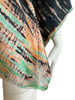 Tie Dye Cropped Silk Top - Forest