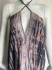 Tie Dye Silk Vacation Dress - Black
